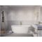 Anzzi Badi 5.9 ft. Solid Surface Freestanding Bathtub in Matte White FT-AZ8402 - alternate 2